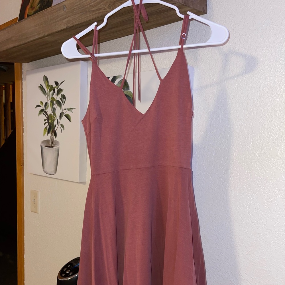 Tobi mini dress with cross neck straps